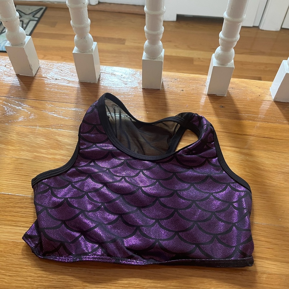amazon purple mermaid two piece cheer set